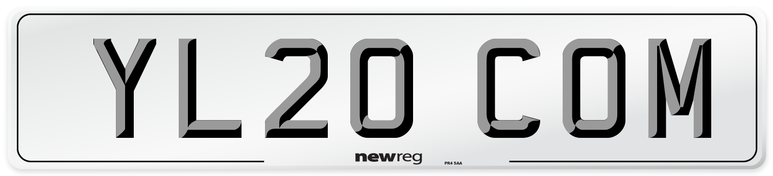 YL20 COM Number Plate from New Reg